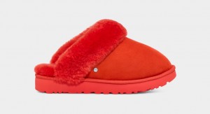 Kapcie Damskie Ugg Klasyczne II Czerwone | ULF-459268