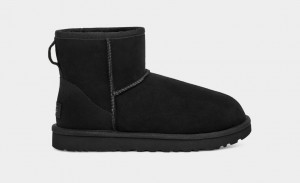 Kozaki Damskie Ugg Klasyczne Mini II Czarne | EFM-012873