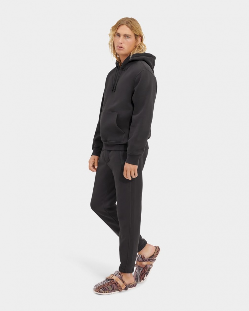 Bluzy Z Kapturem Męskie Ugg Charles Czarne | YGF-546098