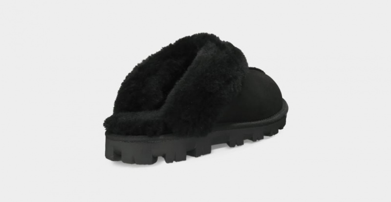 Kapcie Damskie Ugg Coquette Czarne | NIG-067928