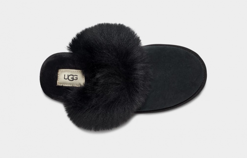 Kapcie Damskie Ugg Scuff Sis Czarne | DIC-236890