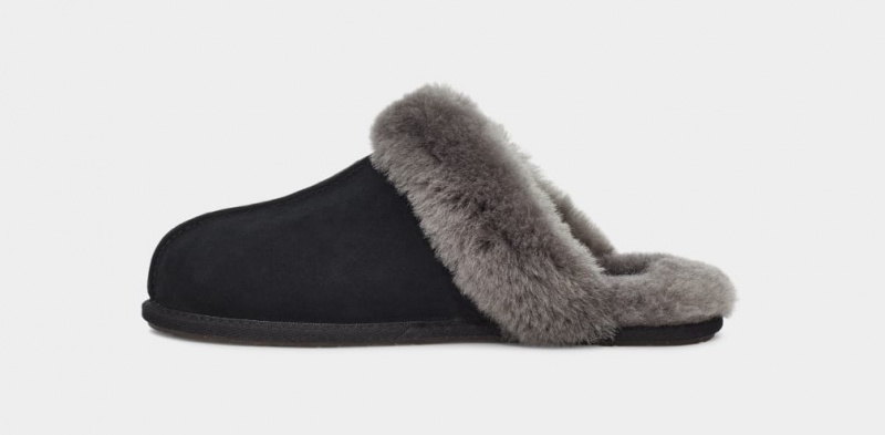 Kapcie Damskie Ugg Scuffette II Czarne Szare | YRX-384927