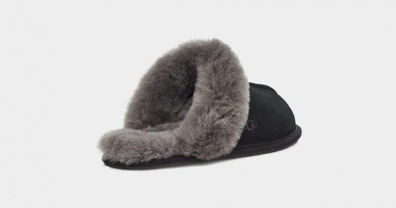 Kapcie Damskie Ugg Scuffette II Czarne Szare | YRX-384927