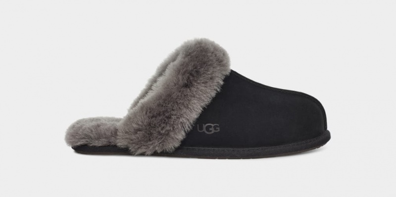 Kapcie Damskie Ugg Scuffette II Czarne Szare | YRX-384927