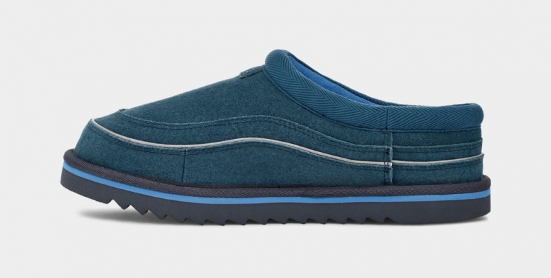 Kapcie Męskie Ugg Tasman Cali Wave Niebieskie | BXO-570631