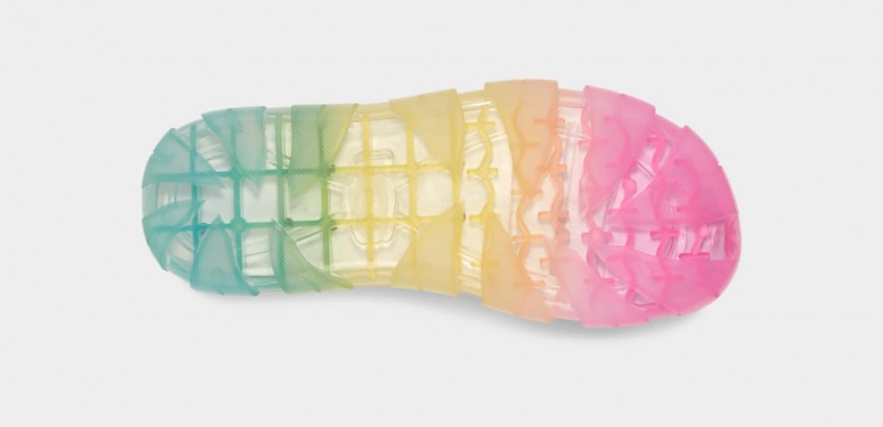 Klapki Damskie Ugg Jella Clear Watercolors Kolorowe | ZLT-856421