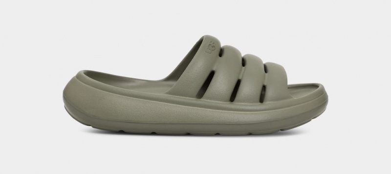 Klapki Damskie Ugg Sportowe Yeah Zielone | HMR-590467
