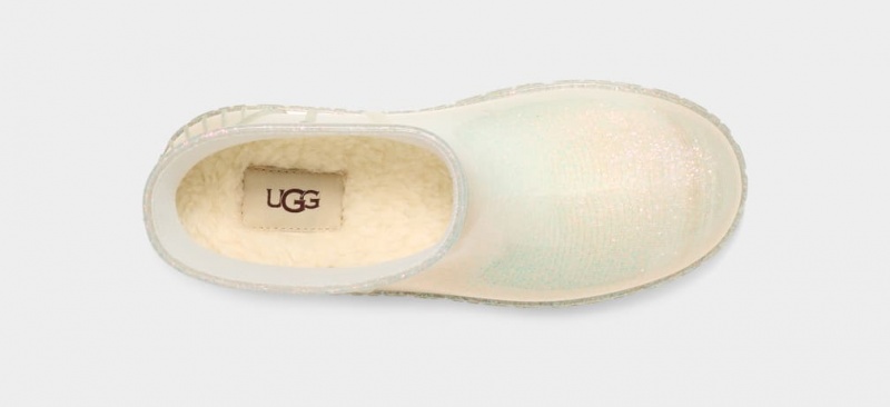 Kozaki Damskie Ugg Drizlita Glitter Białe | XNC-297541