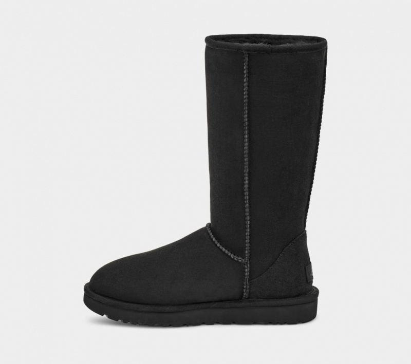 Kozaki Damskie Ugg Klasyczne Wysokie II Czarne | KZB-863479