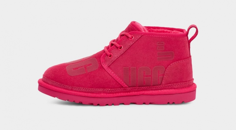 Kozaki Damskie Ugg Neumel Scatter Grafiką Czerwone | YQI-671542