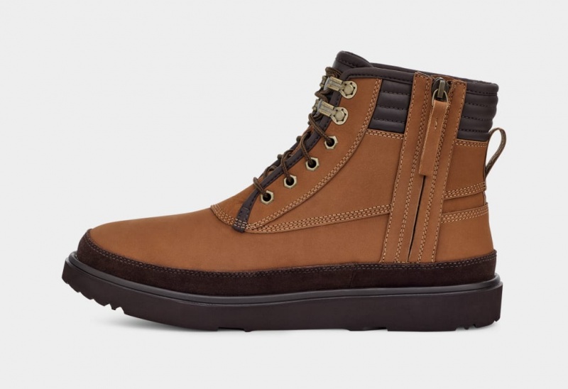 Kozaki Męskie Ugg Highland Sportowe Utility Weather Brązowe | CSZ-128650