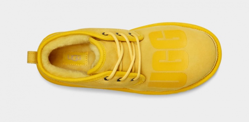 Kozaki Męskie Ugg Neumel Scatter Grafiką Żółte | JXW-314672