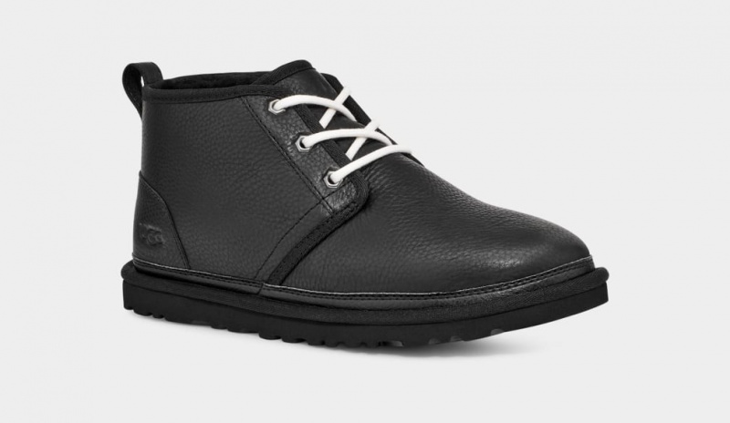 Kozaki Męskie Ugg Neumel Skórzane Czarne | WRX-948702