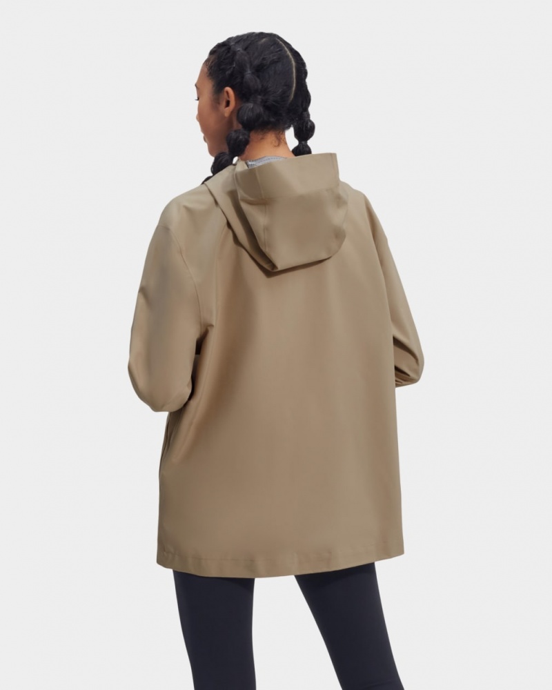 Kurtka Damskie Ugg Lianne Rain Szare Brązowe | CDO-472308