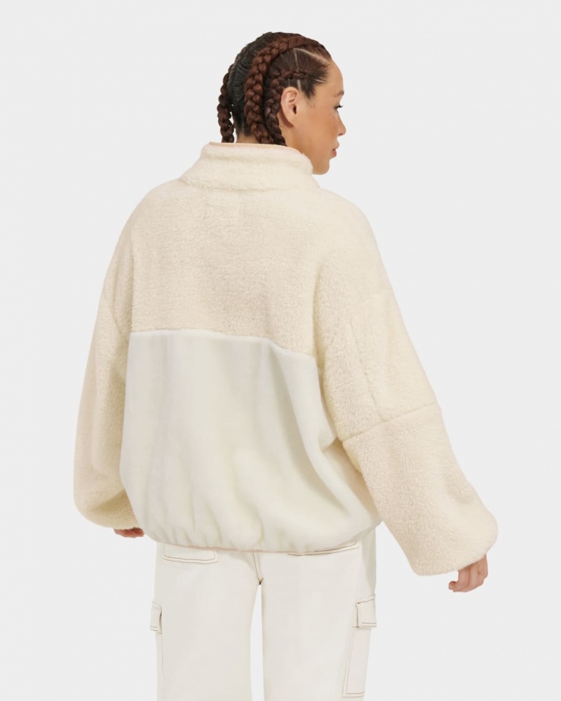Kurtka Damskie Ugg Marlene Sherpa II Kremowe | LRQ-451280