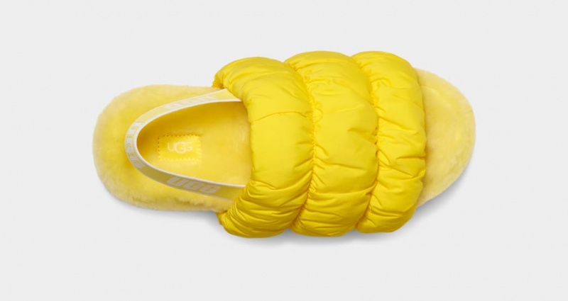 Sandały Damskie Ugg Scrunchita Żółte | OVG-105327