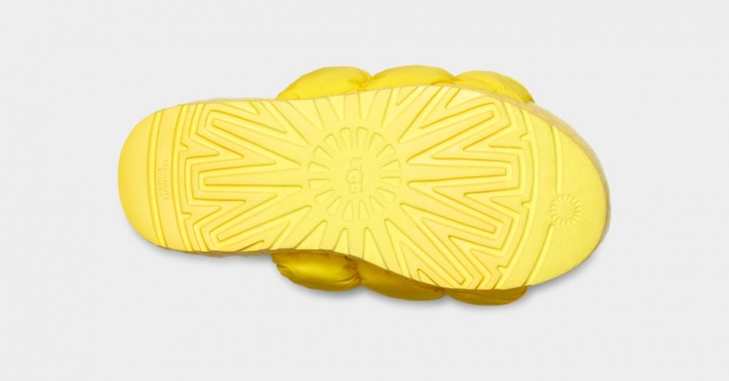 Sandały Damskie Ugg Scrunchita Żółte | OVG-105327