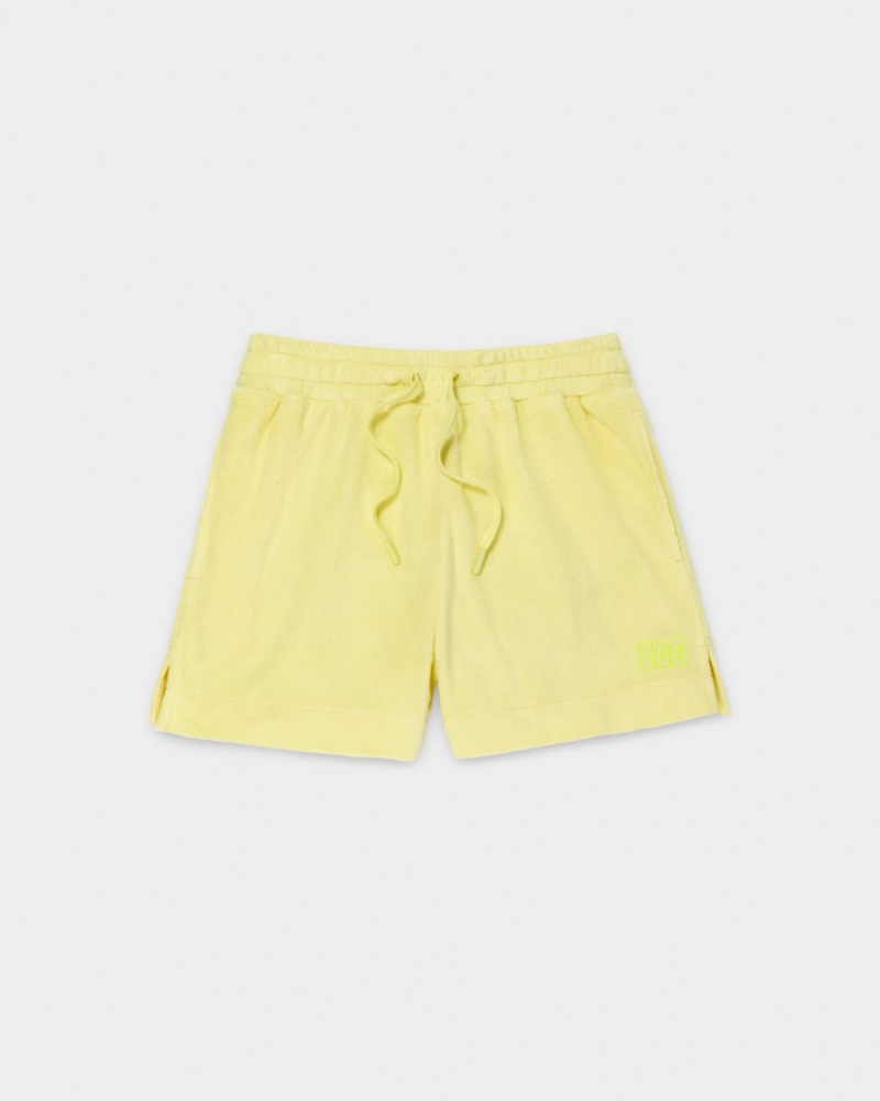Szorty Damskie Ugg Amiah Drawstring Żółte | FJD-531964