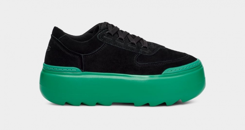 Trampki Damskie Ugg Marin Mega Koronkowe Czarne Turkusowe Zielone | HVN-186920
